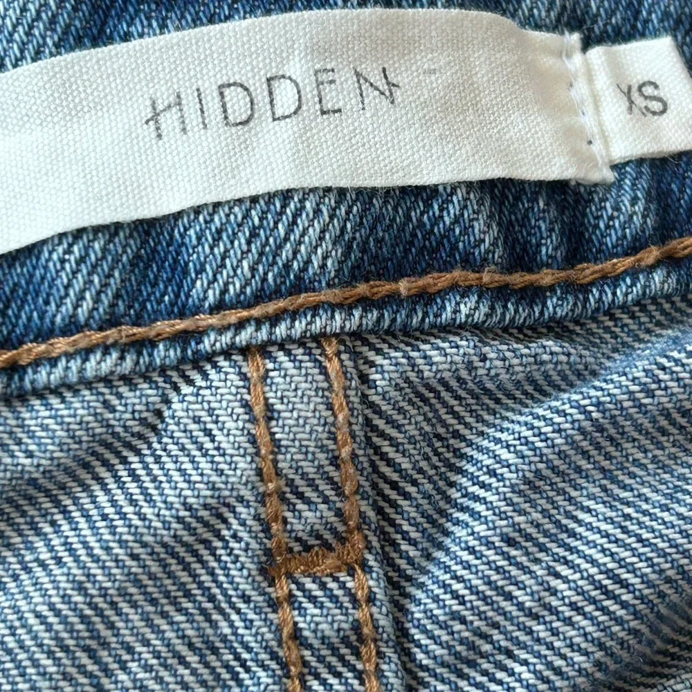 Hidden Cut Off Denim‎ Jean Shorts Womens XS Grunge Boho Western Beach Festival